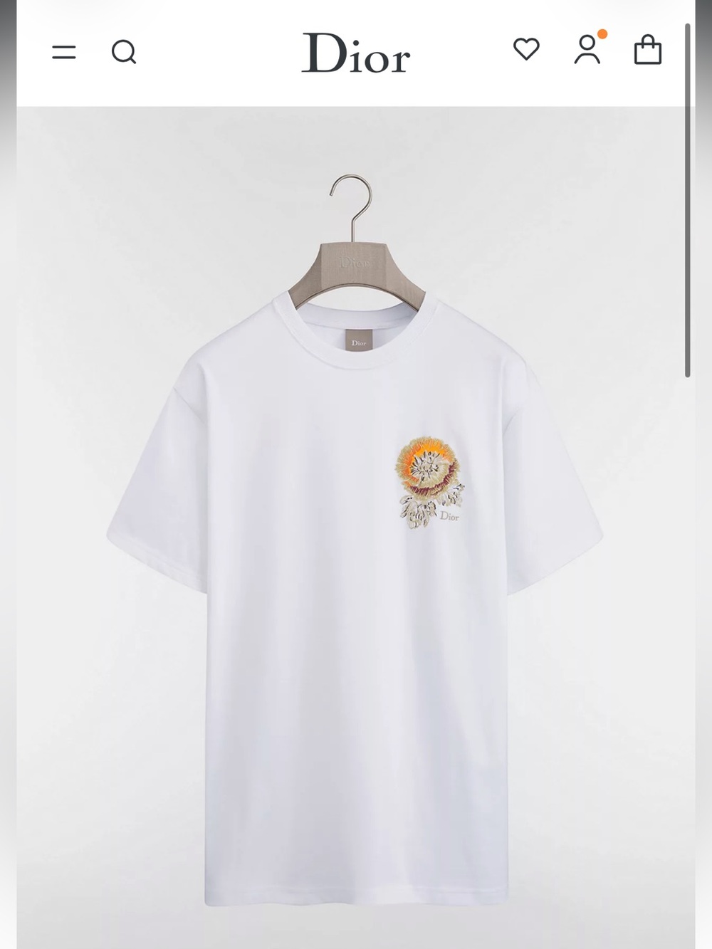 BRAND NEW DIOR Byzance T-Shirt, Relaxed Fit - size L